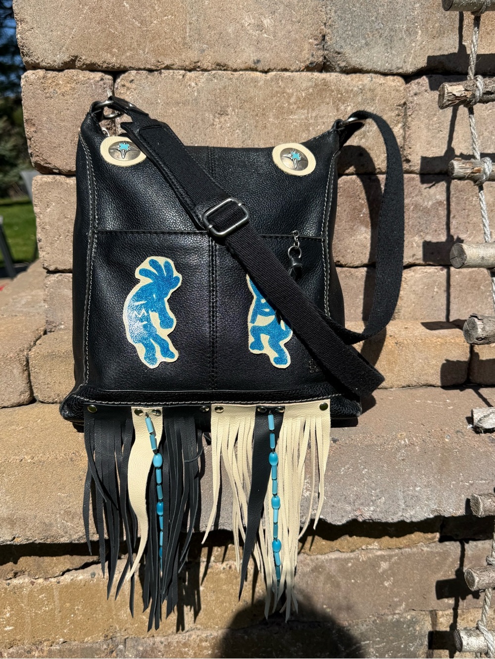 GUC The Sak Special Edition Anniversary Turquoise Kokopelli Accents Crossbody